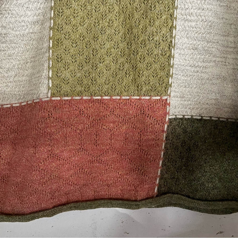 Alfred Dunner Multicolor Patchwork Sweater - image 6